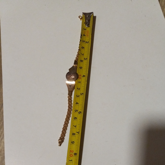 Virgin Mary Gold Plated Bracelet Oro Laminado Virgen De Guadalupe Pulsera NWOT - Picture 4 of 8